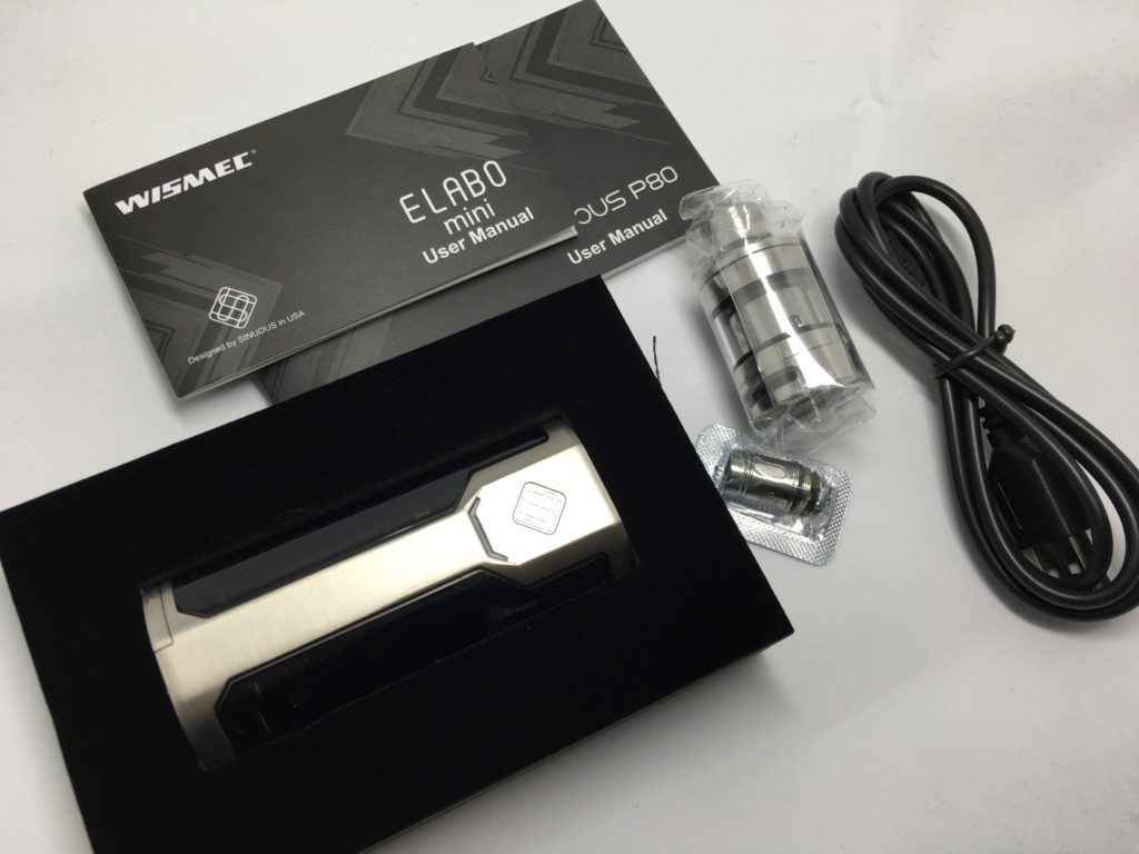 Vapeスターターキットレビュー Sinuous シヌアス P80 スターターキット Wismec ウィズメック Vape初心者におすすめしたい Mod グリップパフが超魅力 口コミ Vape Vape Laboratory